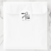 I衣服はグレーのリボンを気にす ラウンドシール (バッグ)