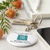 I衣服アスノーフレーク/筋無力症認識度 キーホルダー (側面)