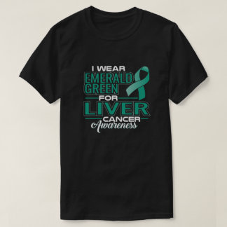 I衣服エメラルドグリーン肝癌認識度 Tシャツ