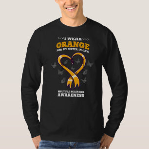 I衣服オレンジシスターインロー多発性硬化症アワ Tシャツ