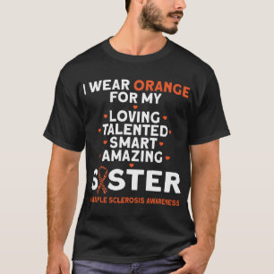 I衣服オレンジ姉の多発性硬化症Awa Tシャツ
