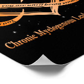 I衣服オレンジ慢性骨髄性白血病戦争 ポスター (角)