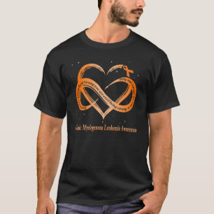 I衣服オレンジ慢性骨髄性白血病戦争 Tシャツ
