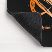 I衣服オレンジ慢性骨髄性白血病戦士 マウスパッド (コーナー)