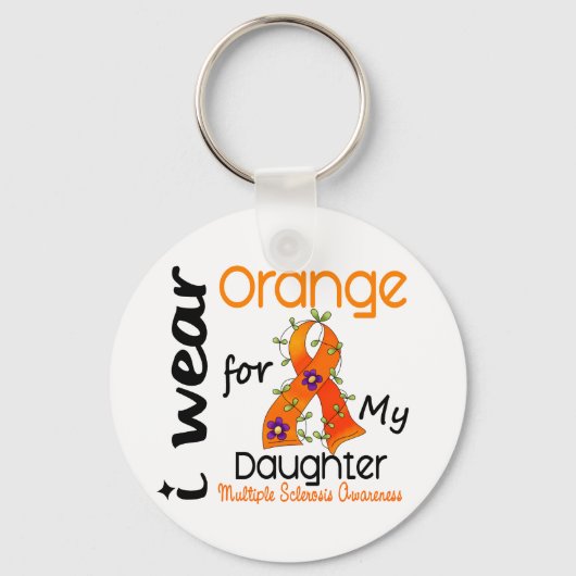 I衣服オレンジ43娘MS多発性硬化症 キーホルダー (正面)