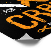 I衣服オレンジCRPS認識度複合地域痛 ポスター (角)