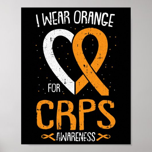 I衣服オレンジCRPS認識度複合地域痛 ポスター (正面)
