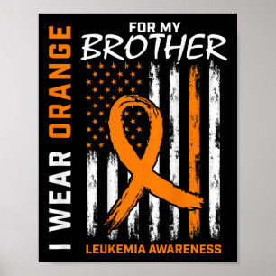 I衣服オレンジfor Brother Leukemia認識度 ポスター