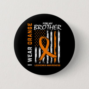 I衣服オレンジfor Brother Leukemia認識度 缶バッジ