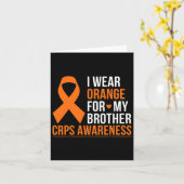 I衣服オレンジfor My Brother Rsd Crps認識度Mo カード (黄色い花)