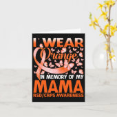 I衣服オレンジfor My Mama Rsd Crps認識度 カード (黄色い花)