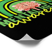 I衣服グリーンフォーメンタルヘルス認識度レインボーG ポスター (角)