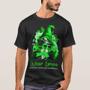 I衣服グリーンフォー腎疾患認識度格言Su Tシャツ