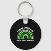 I衣服グリーン精神衛生認識度2 キーホルダー (裏面)