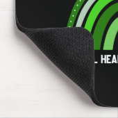 I衣服グリーン精神衛生認識度2 マウスパッド (コーナー)