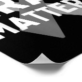 I衣服グレイ脳腫瘍認識度グレイSリボ ポスター (角)