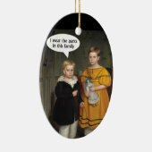 I衣服ザパンツ – おもしろいゲイカップル セラミックオーナメント (右)