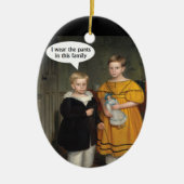 I衣服ザパンツ – おもしろいゲイカップル セラミックオーナメント (正面)