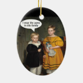 I衣服ザパンツ – おもしろいゲイカップル セラミックオーナメント (裏面)