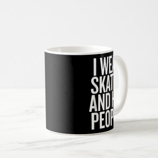 I衣服スケートとヒットの人々のおもしろい引用文 コーヒーマグカップ (正面右)