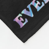 I衣服ティール（緑がかった色）とパープルハート自殺防止法 フリースブランケット (角)