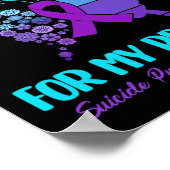 I衣服ティール（緑がかった色）とブラザーSuicidのメモリの紫 ポスター (角)