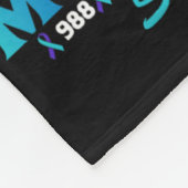 I衣服ティール(緑がかった色)と紫のための娘の自殺アウェーン フリースブランケット (角)