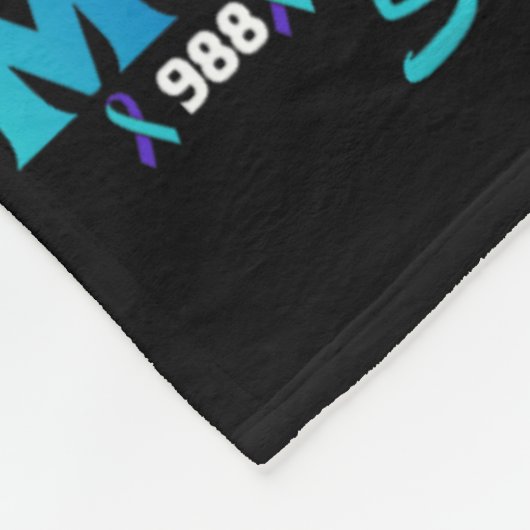 I衣服ティール(緑がかった色)と紫のための娘の自殺アウェーン フリースブランケット (角)