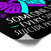 I衣服ティール(緑がかった色)と紫の私のすべての恋しく思Siのための ポスター (角)