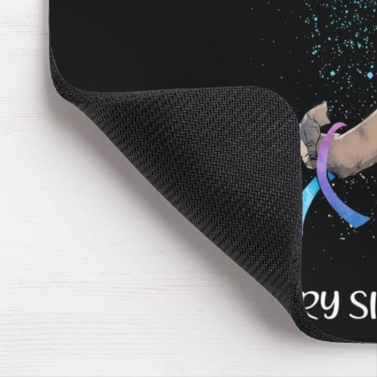 I衣服ティール(緑がかった色)と紫の私のすべての恋しく思Siのための マウスパッド (コーナー)