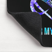 I衣服ティール（緑がかった色）紫のための甥の自殺予防A マウスパッド (コーナー)