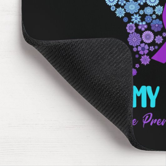 I衣服ティール(緑がかった色)紫の娘自殺Pの記憶 マウスパッド (コーナー)