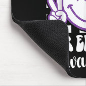 I衣服パープルてんかん認識度スマイル顔Ep マウスパッド (コーナー)