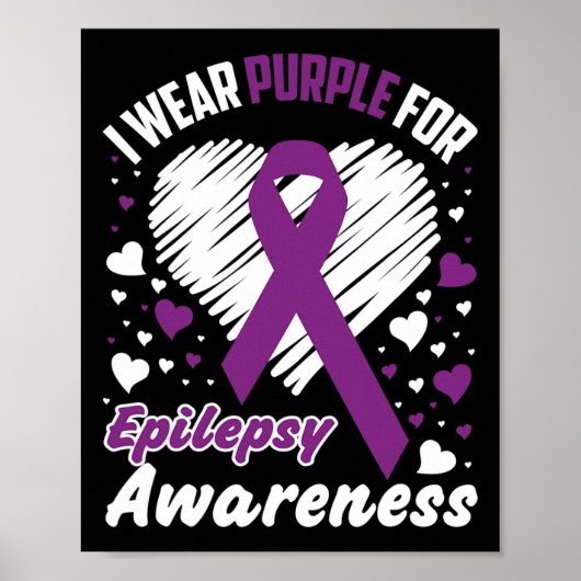 I衣服パープルてんかん認識度 ポスター (正面)