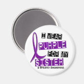 I衣服パープルシスターてんかん マグネット (正面/裏面)