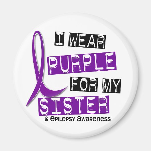 I衣服パープルシスターてんかん マグネット (正面)