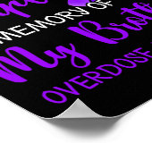 I衣服パープルメモリーブラザーオーバードーズ認識度 ポスター (角)