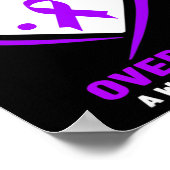 I衣服パープル中毒オーバードーズ認識度 ポスター (角)