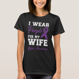 I衣服パープル妻ルパス認識度サポート Tシャツ