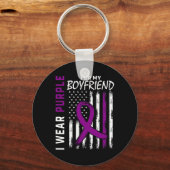 I衣服パープル彼氏の膵臓がん戦争 キーホルダー (正面)