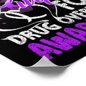 I衣服パープル薬物過剰摂取認識度1 ポスター (角)