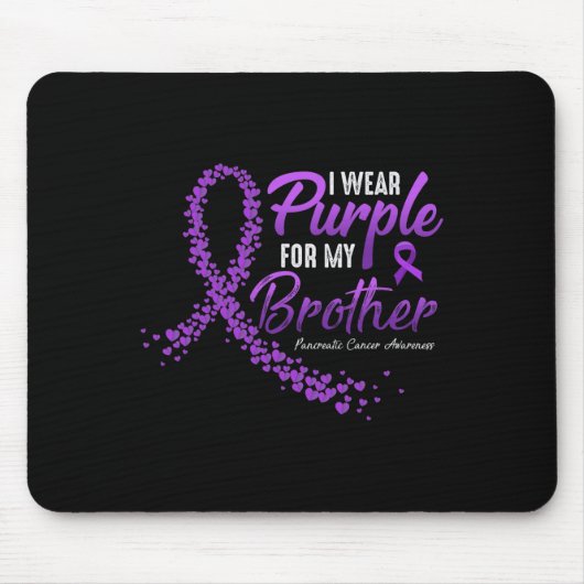 I衣服パープルBROTHER膵臓がん患者 マウスパッド (正面)