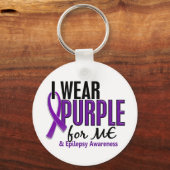 I衣服パープルfor ME 10てんかん キーホルダー (正面)