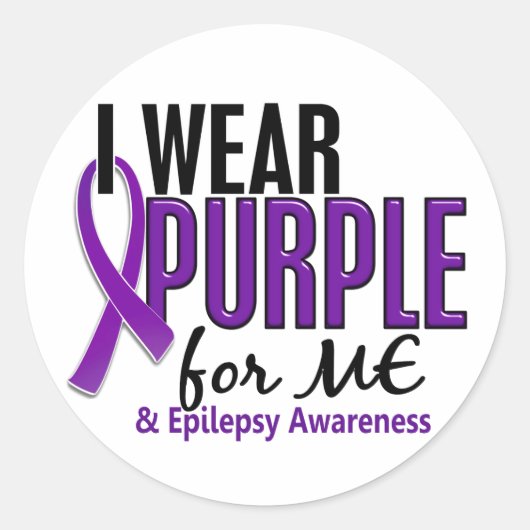 I衣服パープルfor ME 10てんかん ラウンドシール (正面)