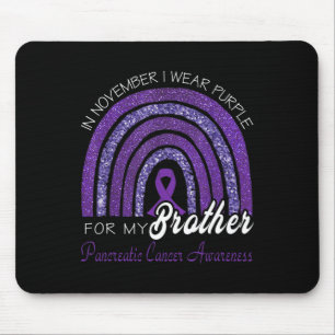I衣服パープルfor My Brother - Pancreatic Cancer A マウスパッド