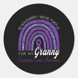 I衣服パープルfor My Granny - Pancreatic Cancer Aw ラウンドシール