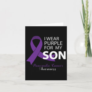 I衣服パープルfor My Son - Pancreatic Cancer Aware カード