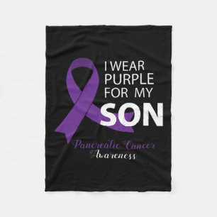 I衣服パープルfor My Son - Pancreatic Cancer Aware フリースブランケット