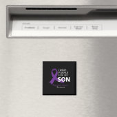 I衣服パープルfor My Son - Pancreatic Cancer Aware マグネット (インサイチュ (食洗機))