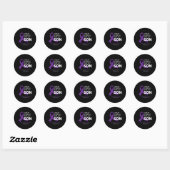 I衣服パープルfor My Son - Pancreatic Cancer Aware ラウンドシール (シート)